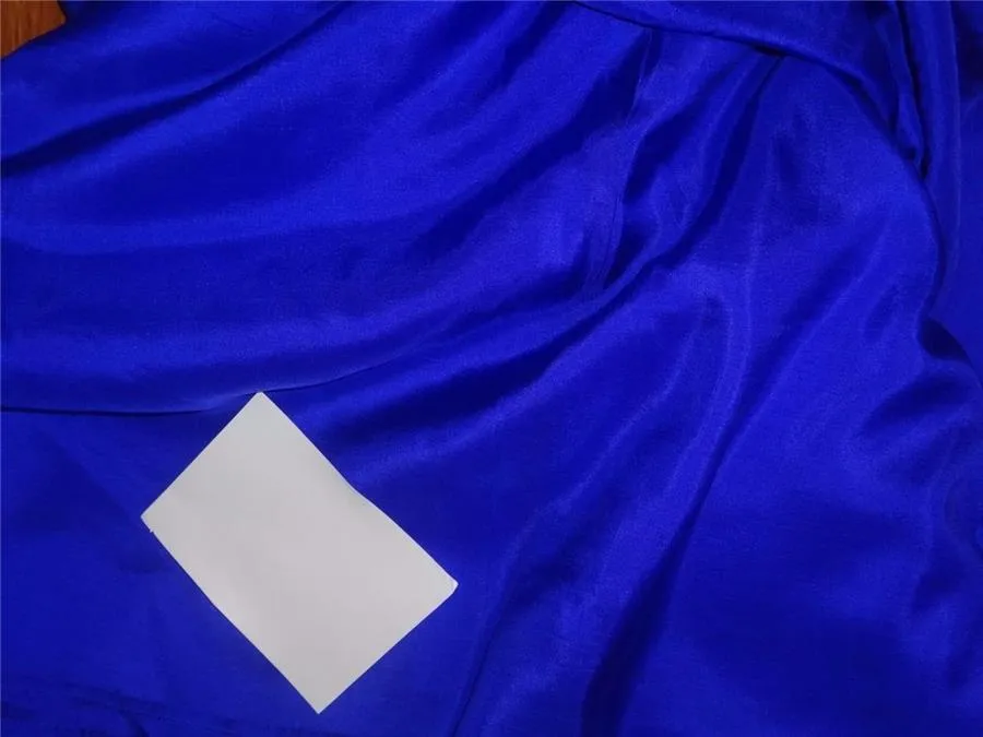 14mm royal blue color plain habotai silk fabric