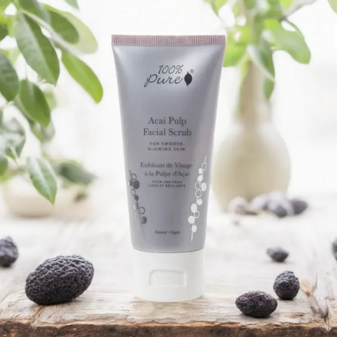 Acai Pulp Facial Scrub - 100% Pure