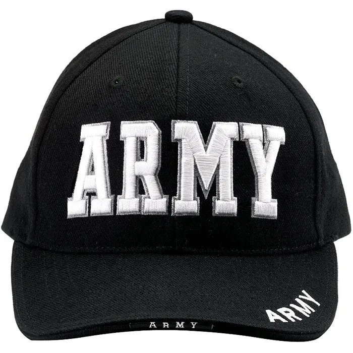 Black - ARMY Deluxe Adjustable Cap