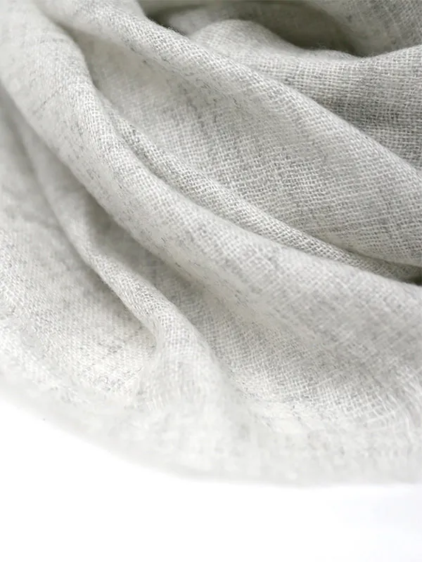 Cashmere Scarf: Cool Fog