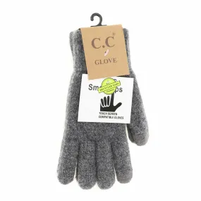 C.C Soft Knit Gloves(Charcoal)