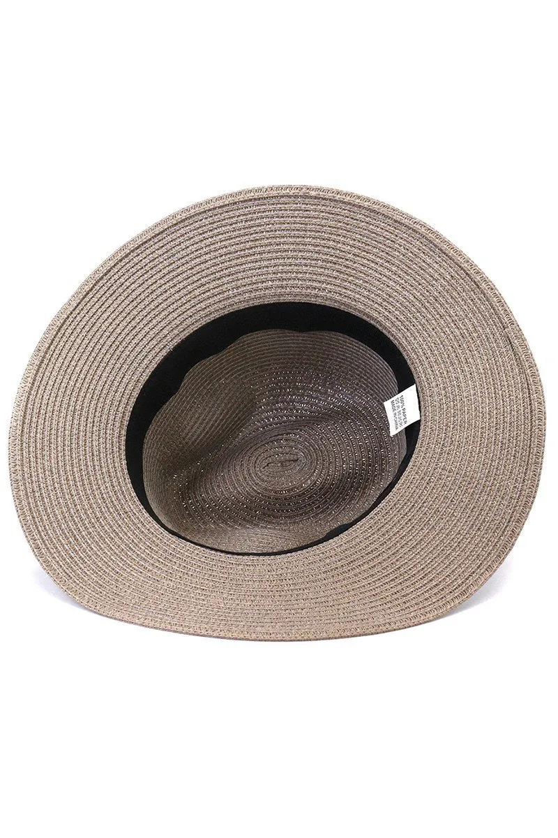 DANDY CHAIN BAND STRAW FLOPPY PANAMA HAT