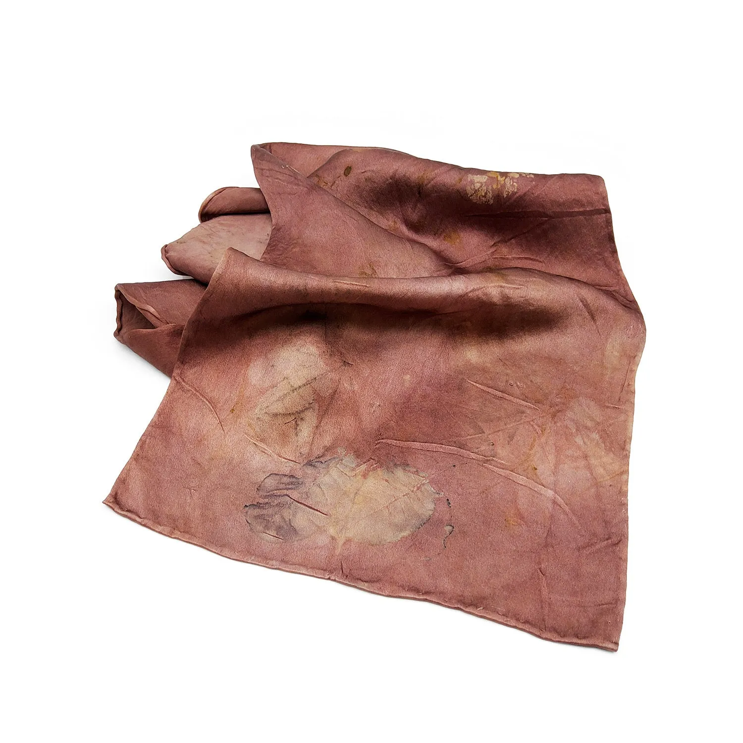 Deep Mauve Charmeuse Silk Scarf