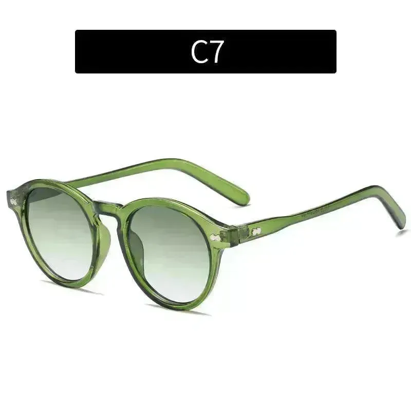 Fashion Vintage Round Frame Sunglasses