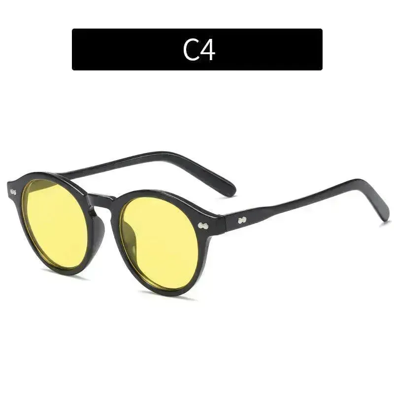 Fashion Vintage Round Frame Sunglasses