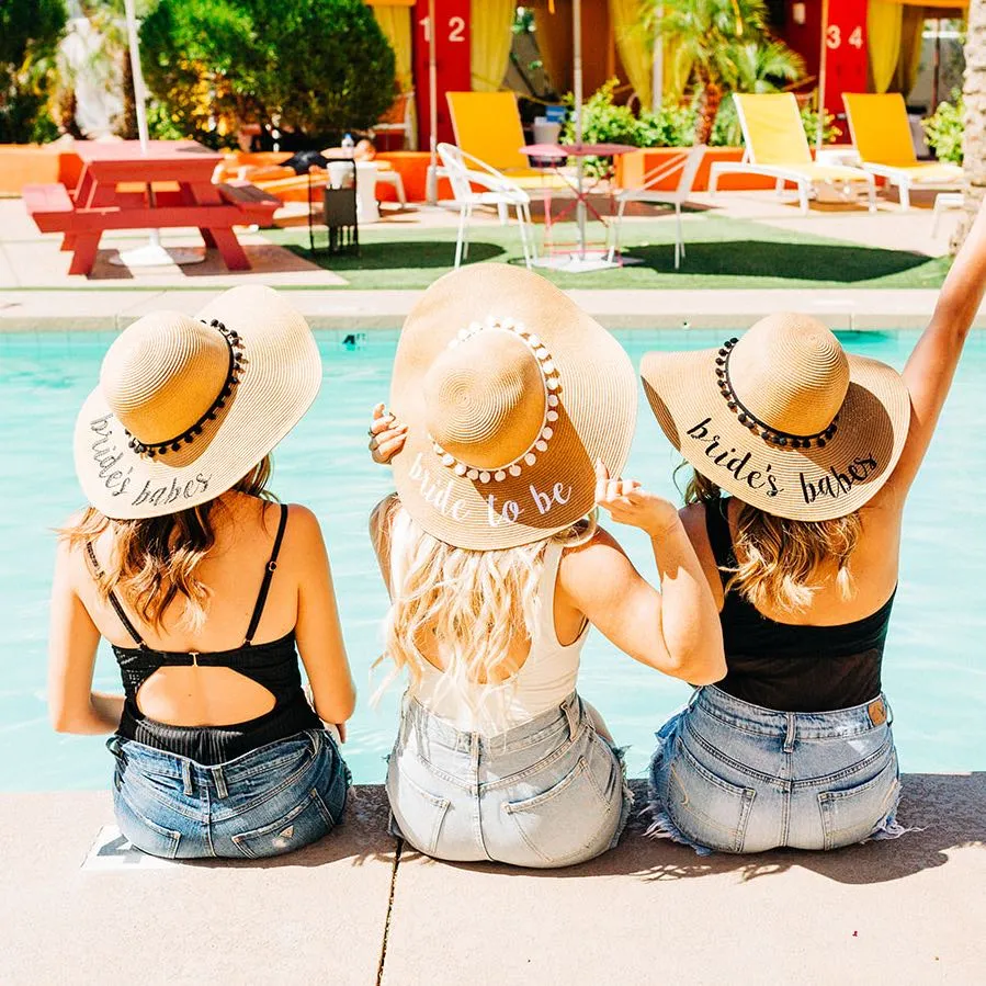 Floppy Bachelorette Party Sun Hats