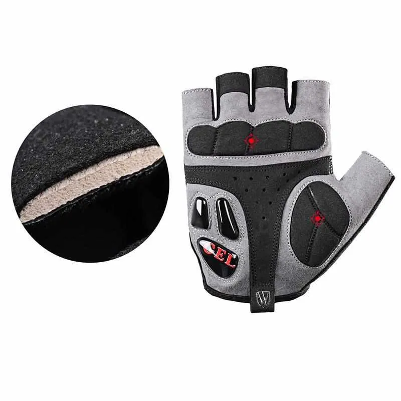 Gel Half Finger Cycling Gloves - Shockproof Breathable