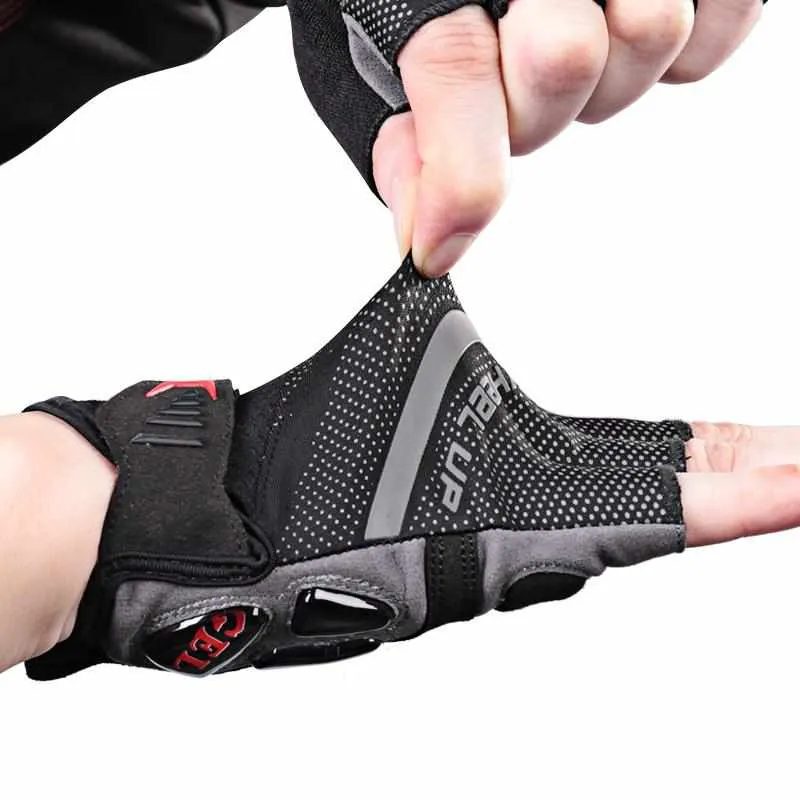 Gel Half Finger Cycling Gloves - Shockproof Breathable