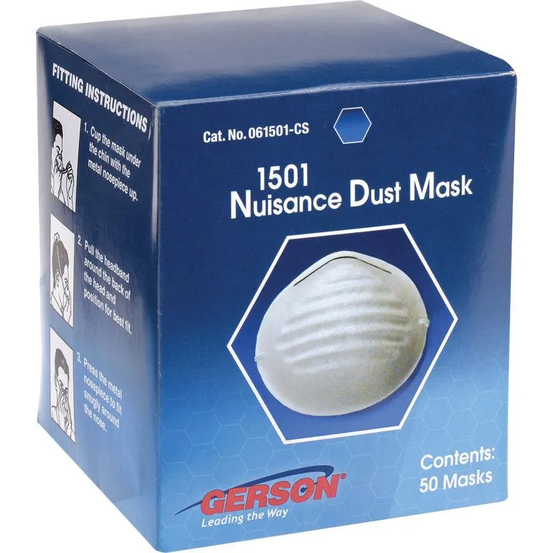 Gerson 1501 Nuisance Dust Mask, Box of 50 Masks