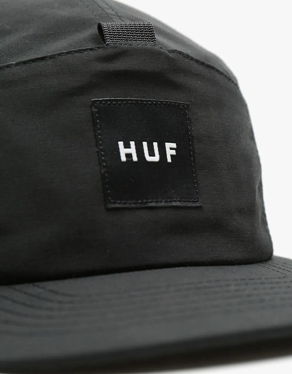 HUF Nylon Stash Pocket Volley 5 Panel Cap - Black