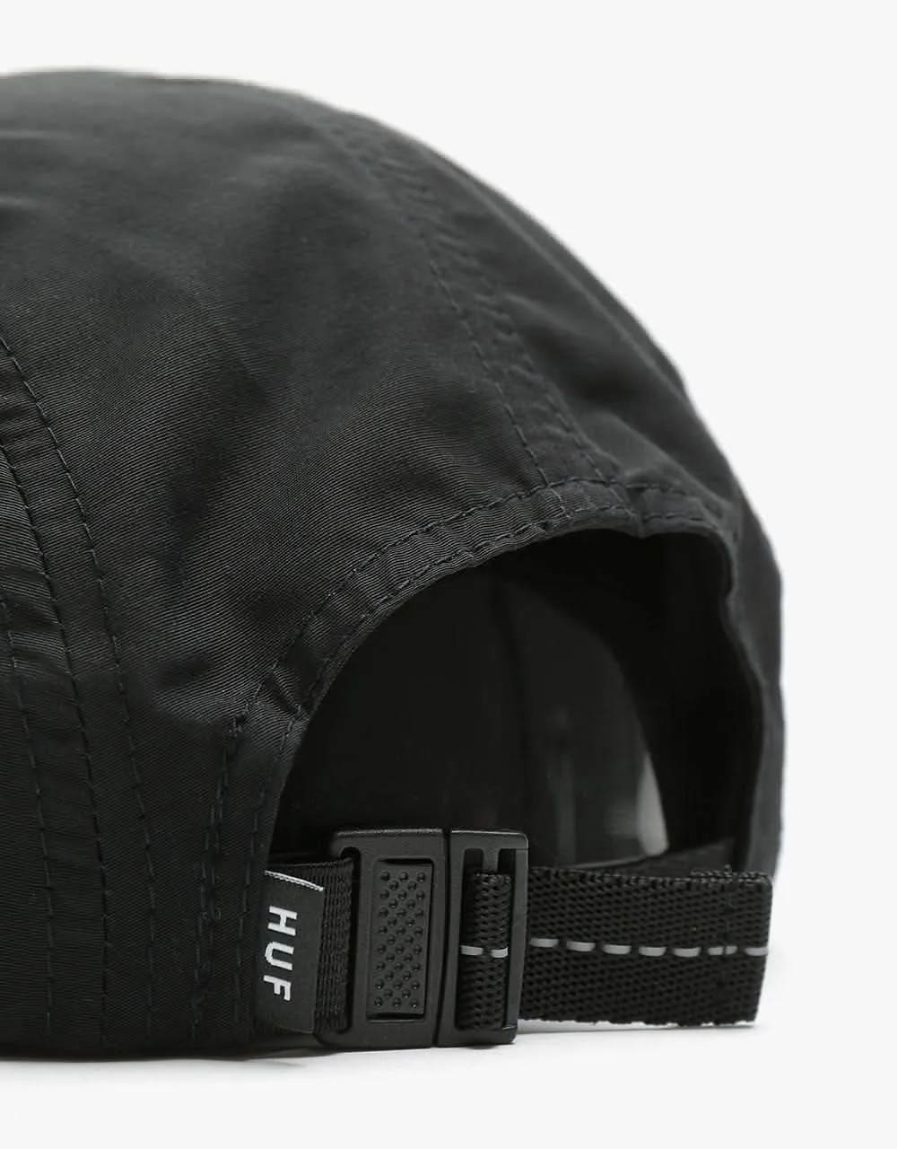 HUF Nylon Stash Pocket Volley 5 Panel Cap - Black