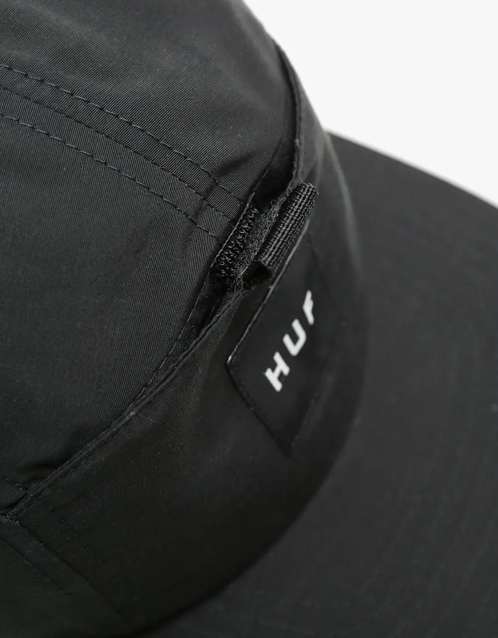 HUF Nylon Stash Pocket Volley 5 Panel Cap - Black