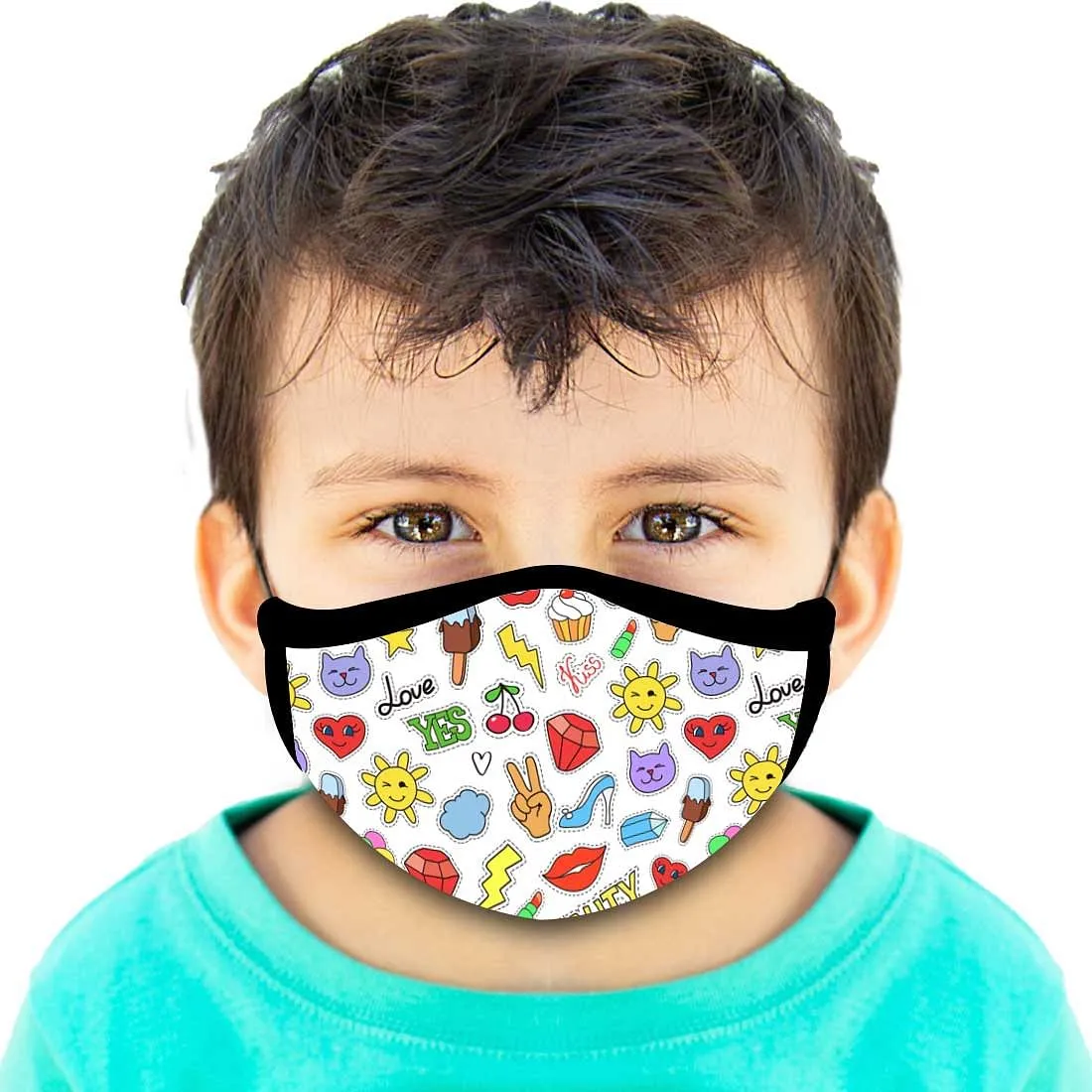 Kids Facemask - Set Of 2 -  Cool icons