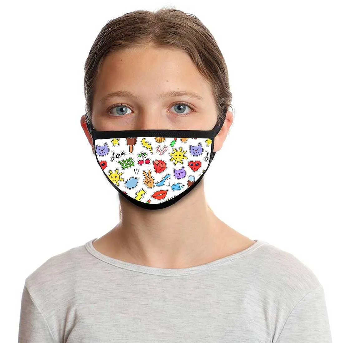 Kids Facemask - Set Of 2 -  Cool icons