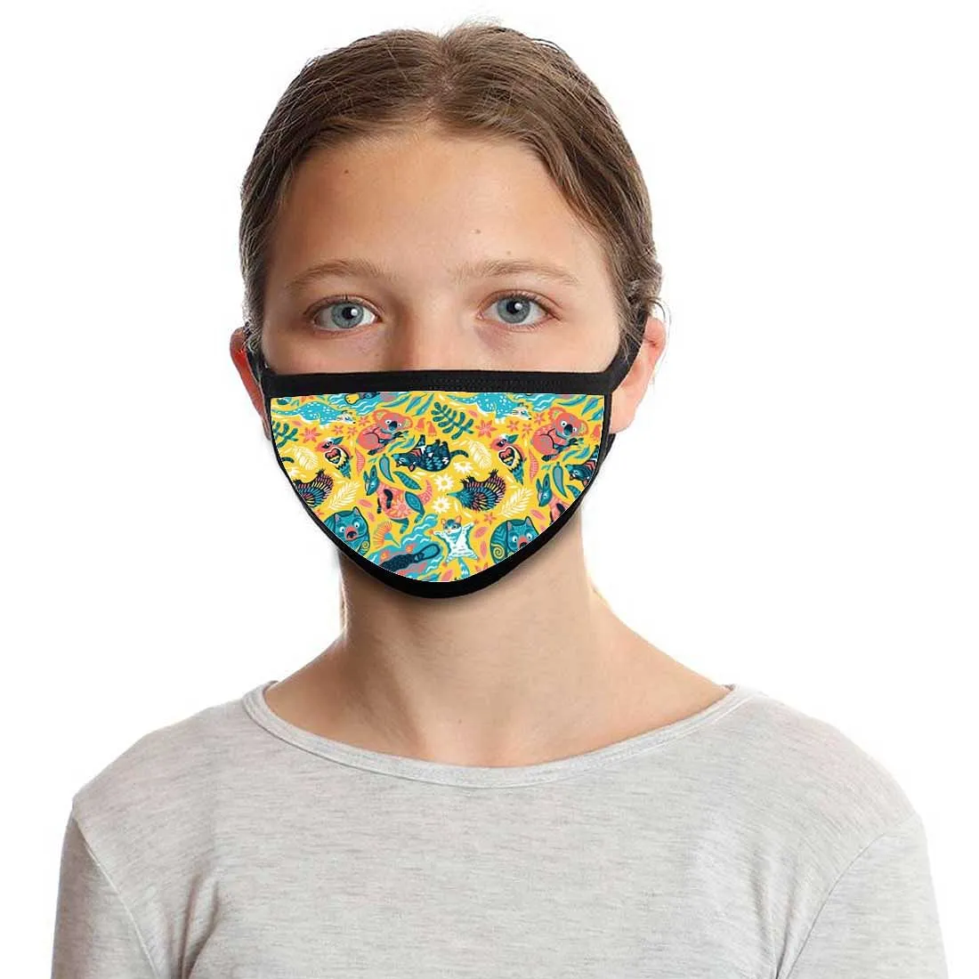 Kids Facemask - Set Of 2 -  Tasmanian Jungle