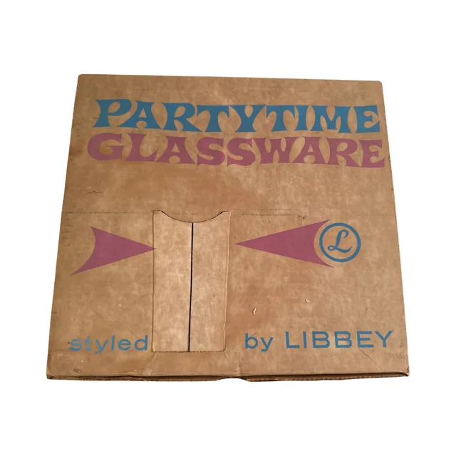 Libbey Mid-Century Partytime Glassware Radiance Glasses (Set of 8)