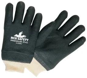 MCR Safety Black Sandy PVC Knit Wrist Jersey