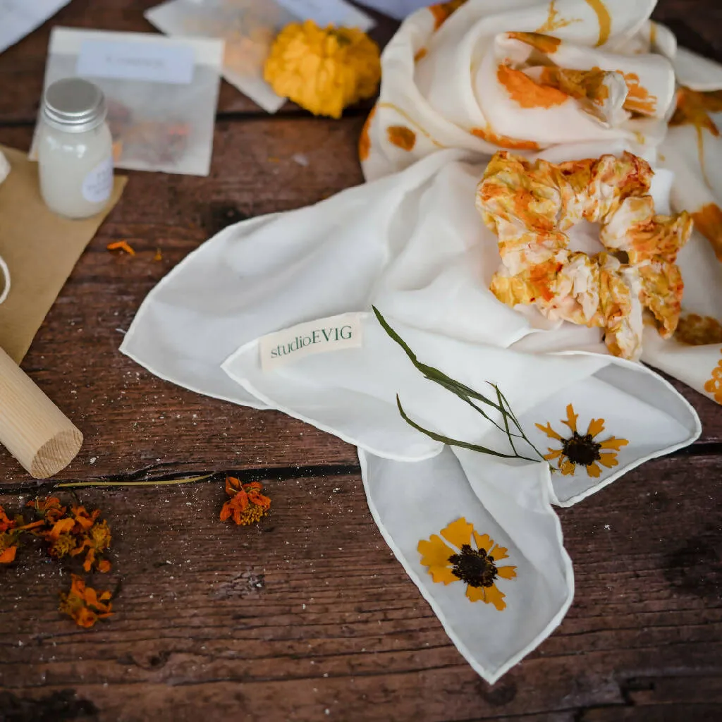 Natural Dye Kit - Silk Scarf & Scrunchie