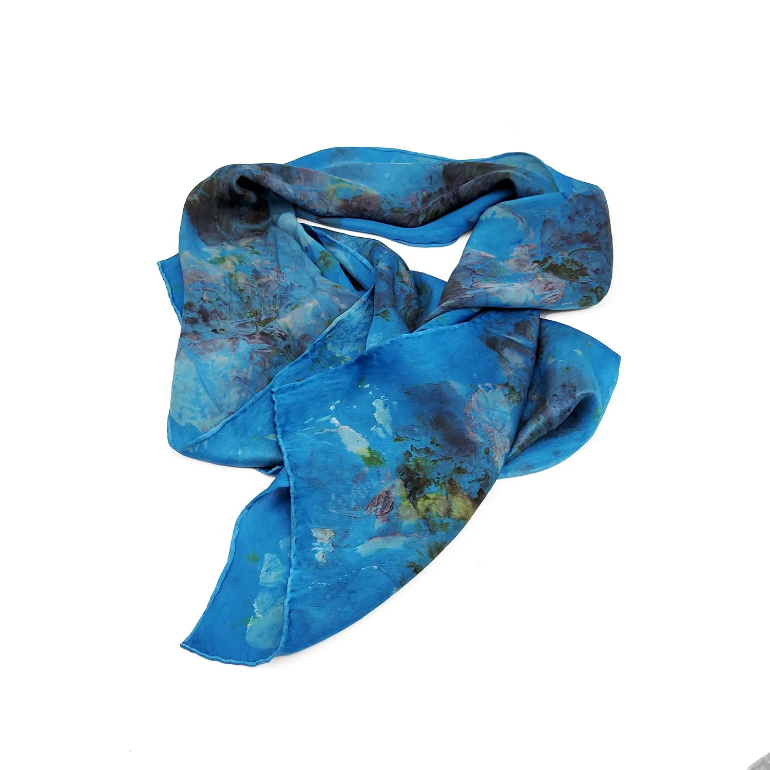 Night Sky Satin Silk Scarf