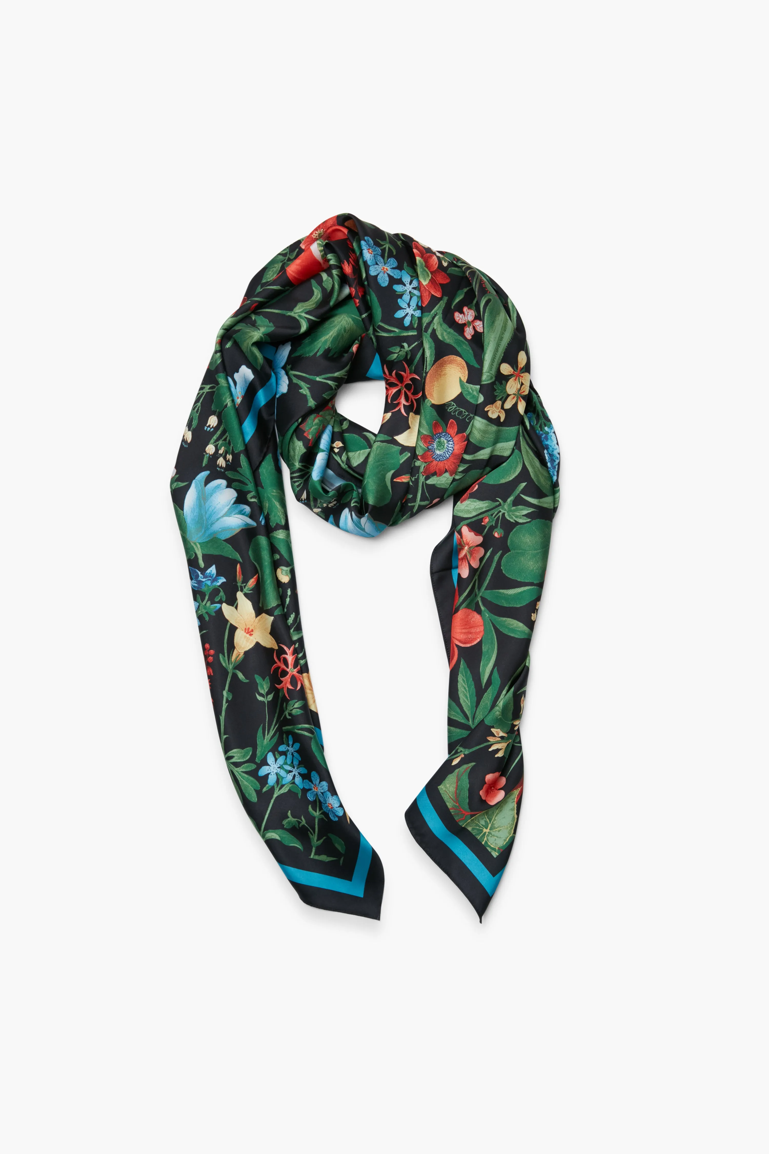 Noir Blooming Botanical Scarf