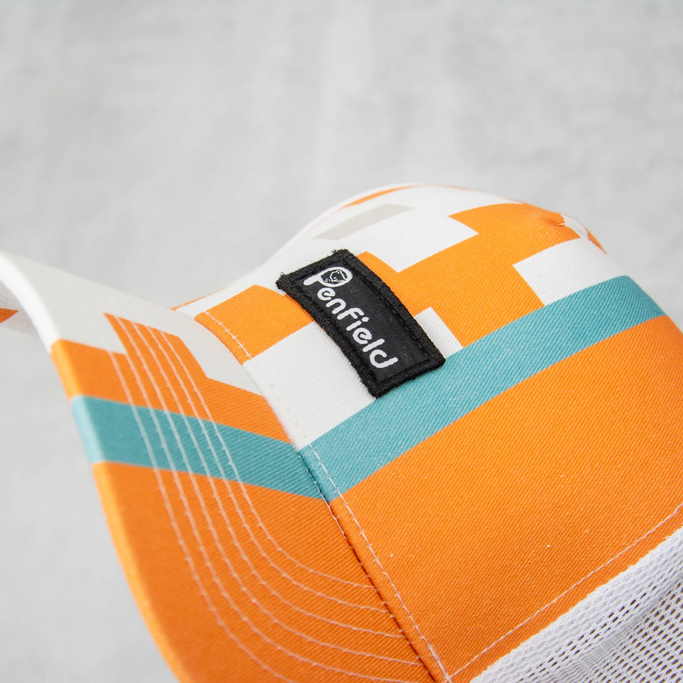 Penfield Print Trucker Cap - Apricot Geo