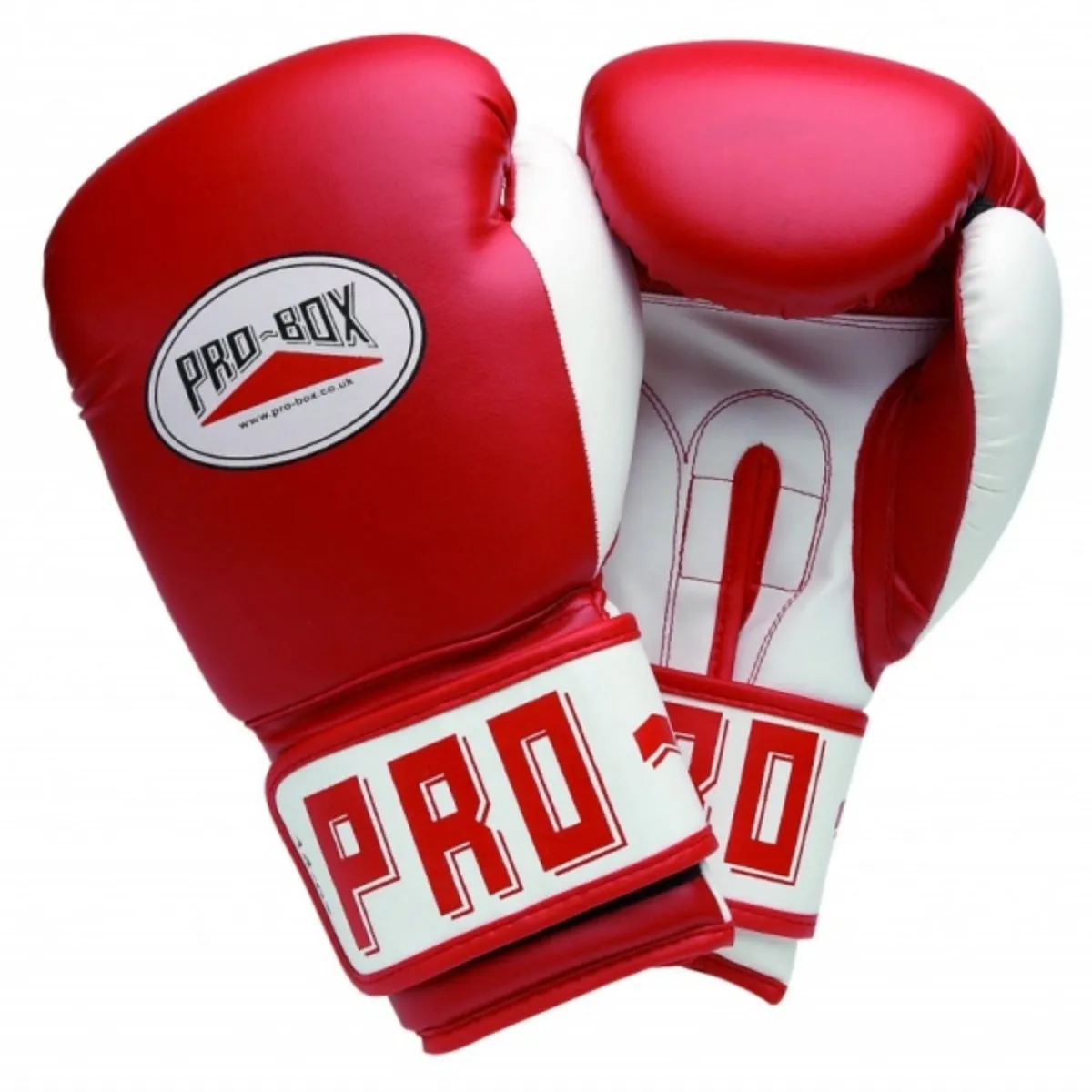 Pro-Box PU Club Essentials Senior Sparring Gloves Red/White