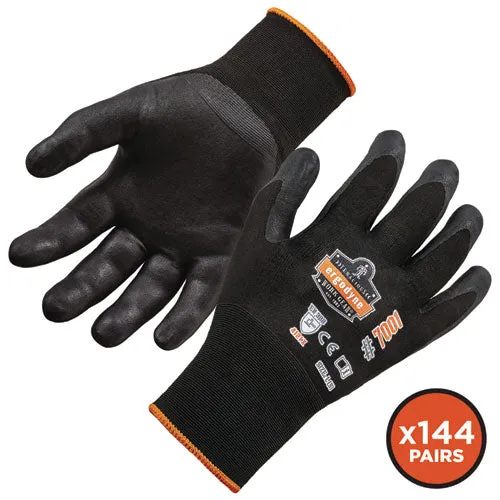 Proflex 7001 Nitrile-coated Gloves, Black, X-small, 12 Pairs, Ships In 1-3 Business Days