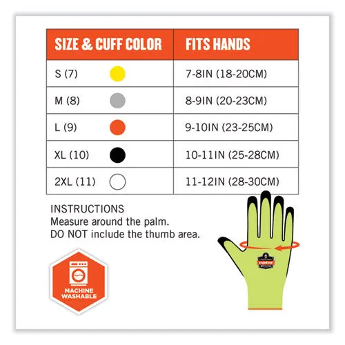 Proflex 7022 Ansi A2 Coated Cr Gloves Dsx, Lime, Small, Pair, Ships In 1-3 Business Days