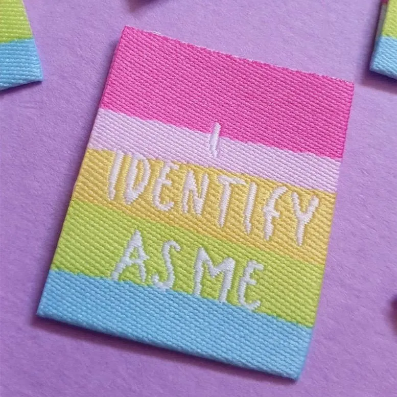 "I IDENTIFY AS ME" LGBTQ  Woven Label Pack - Sew Anonymous