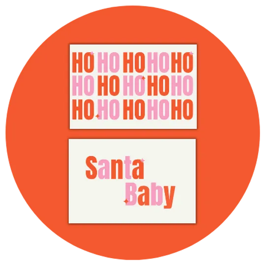 "SANTA BABY - Christmas Edition" Woven Label Pack - Sew Anonymous