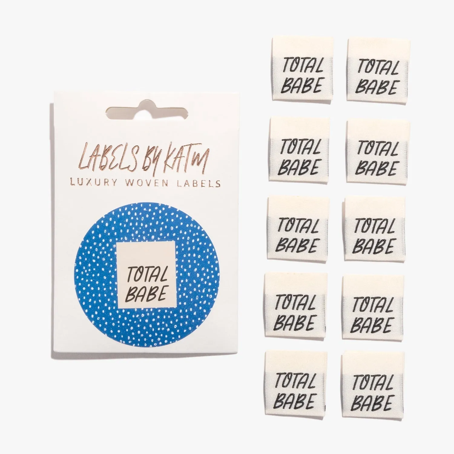 "TOTAL BABE" Woven Label Pack - Kylie And The Machine