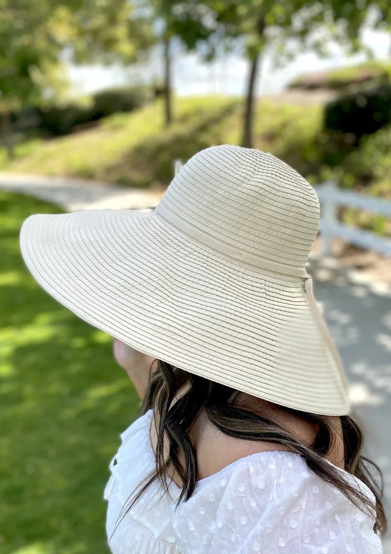 Ribbon Braid Big Floppy Hat