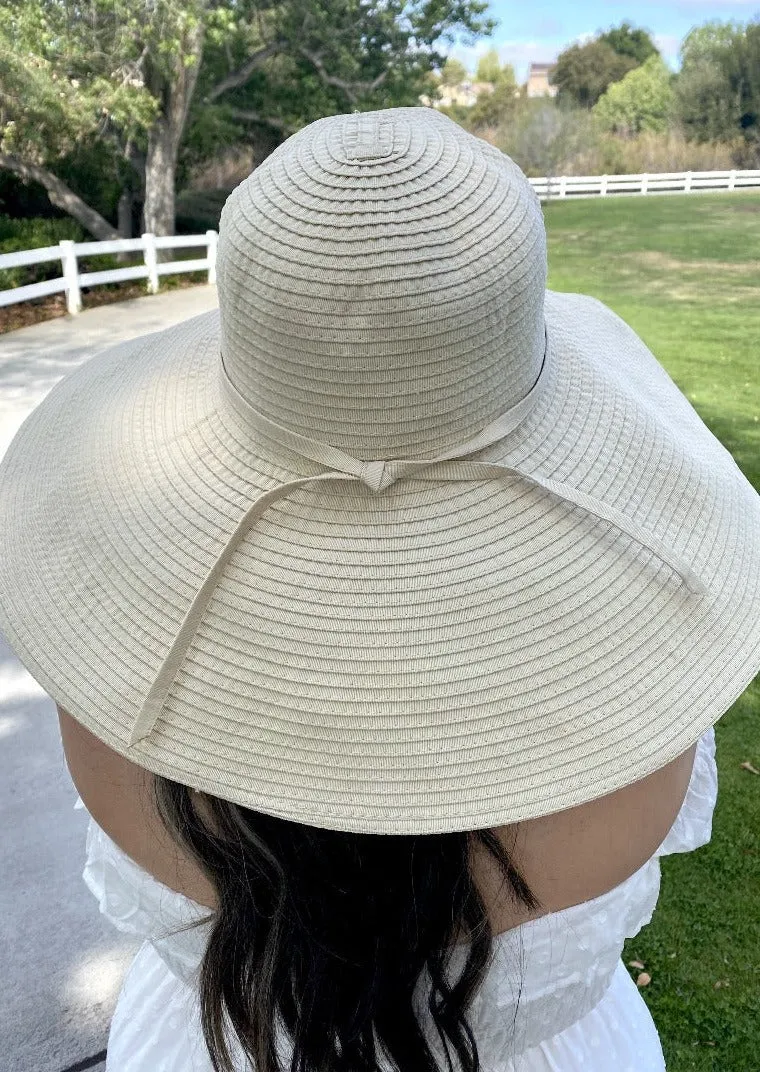 Ribbon Braid Big Floppy Hat