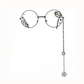 Round Steampunk Gears Chain Glasses