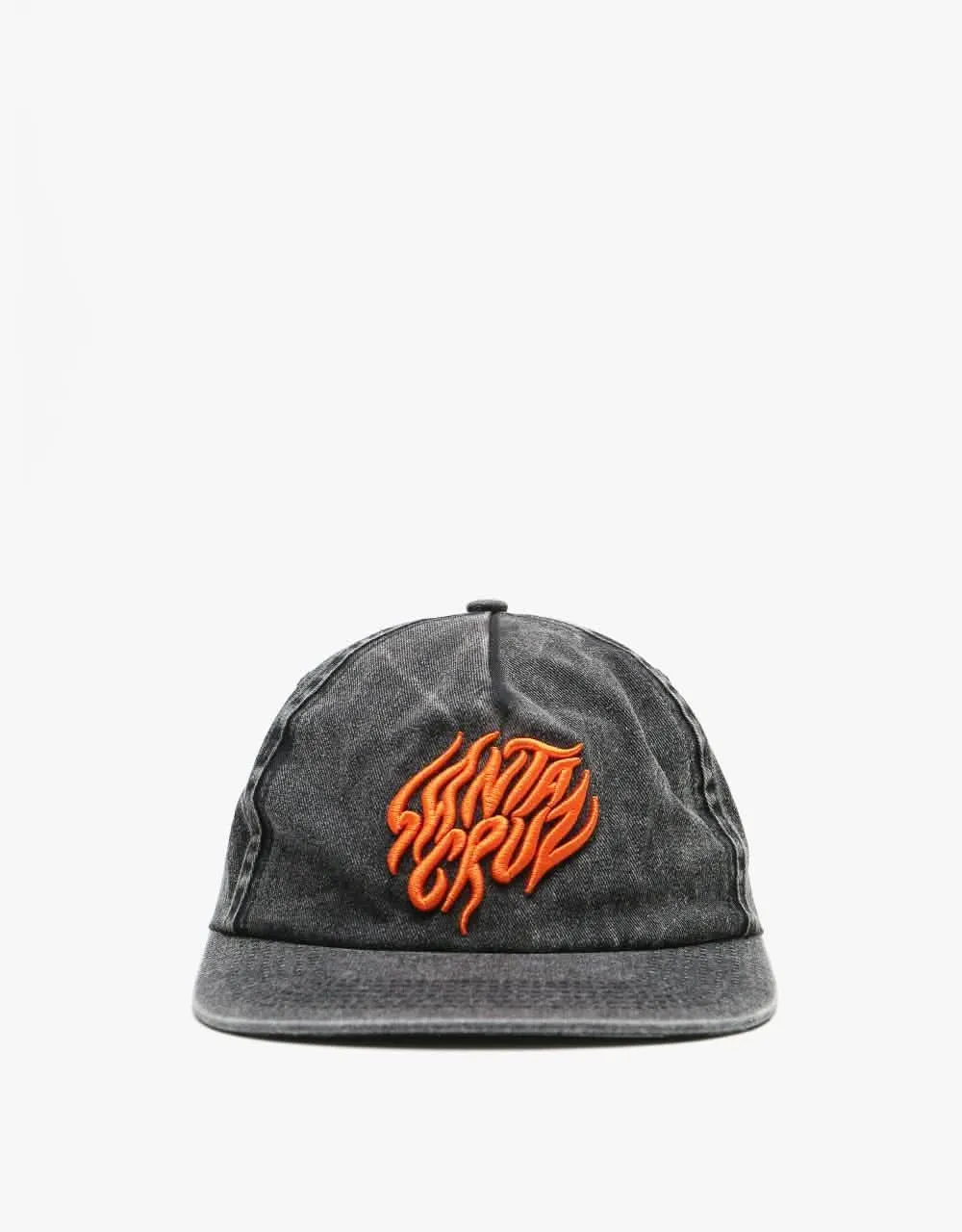 Santa Cruz Salba Tiger Snapback Cap - Acid Wash Black