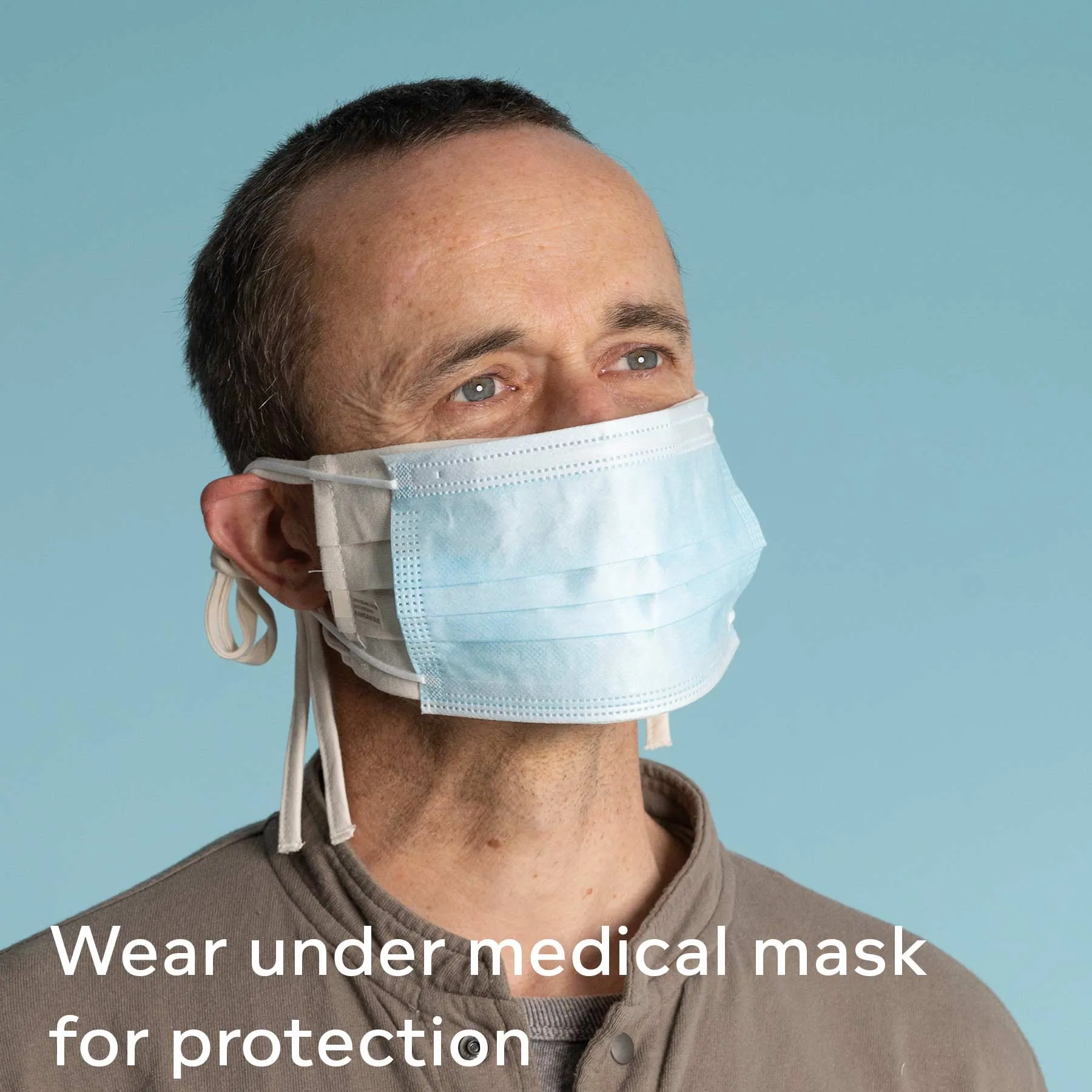 SAO PAULO Elastic-free 100% Organic Cotton Face Mask Mouth Mask PPE (100% Biodegradable Option)