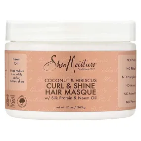 Shea Moisture Coconut & Hibiscus Curl & Shine Hair Masque 12 oz