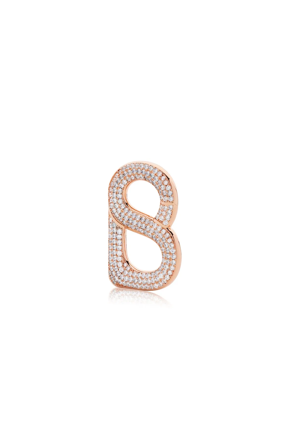 Signature Crystal Ring Brooch - Rose Gold