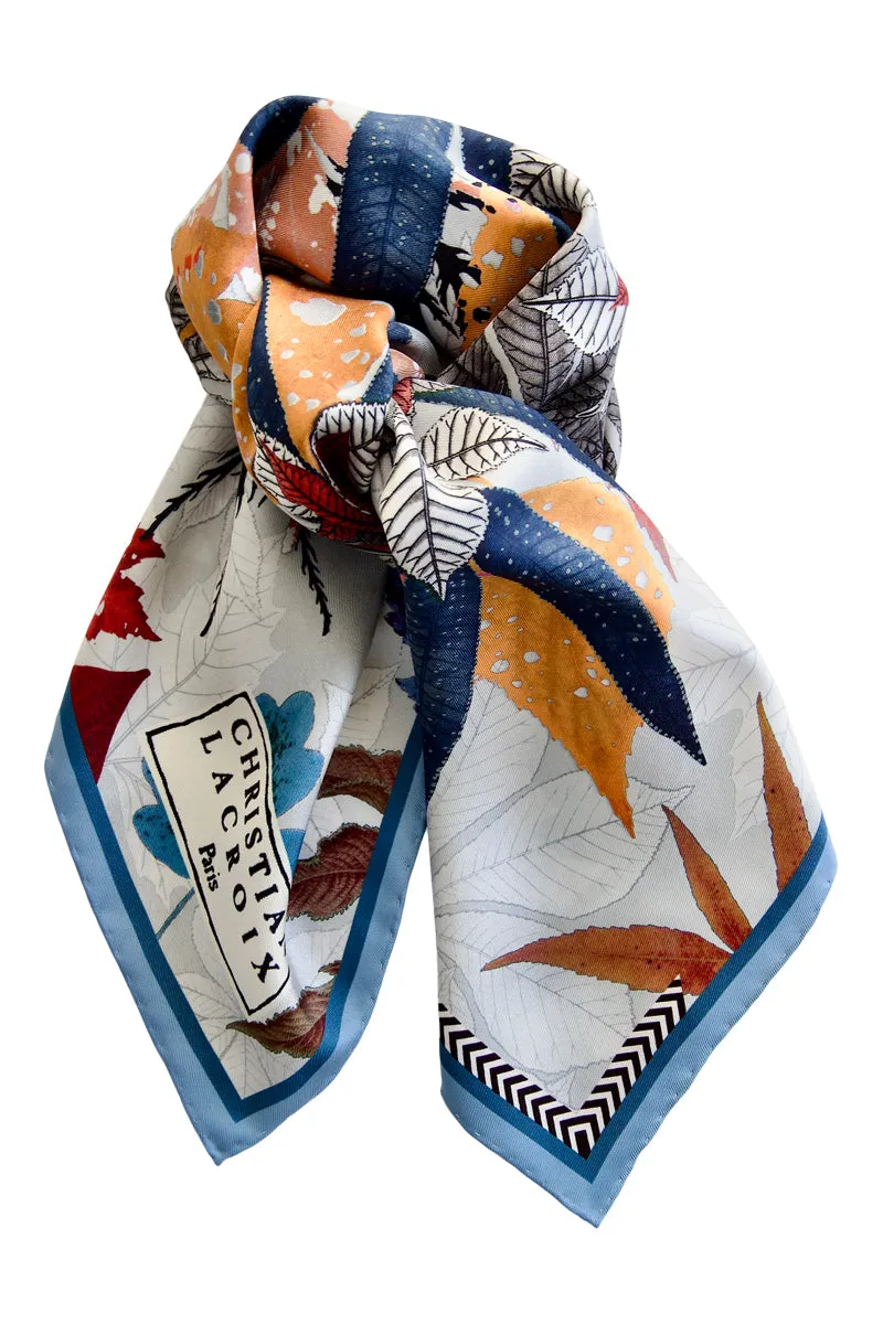 Silk scarf "Fall´ing Love" Lacroix - pearl