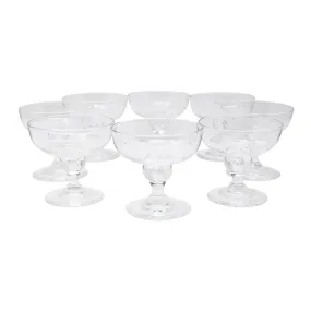 Steuben Crystal Coupe Glasses