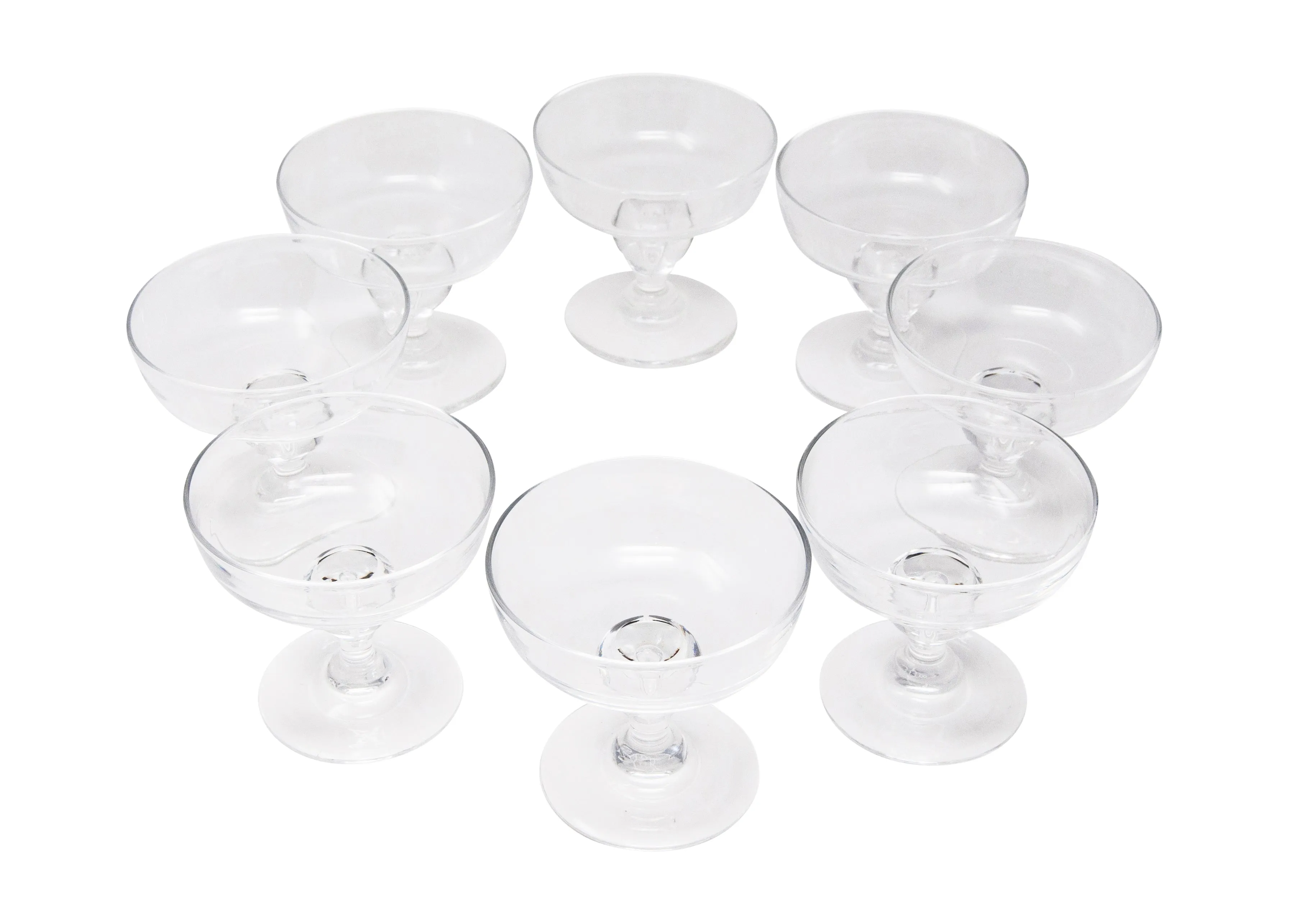 Steuben Crystal Coupe Glasses