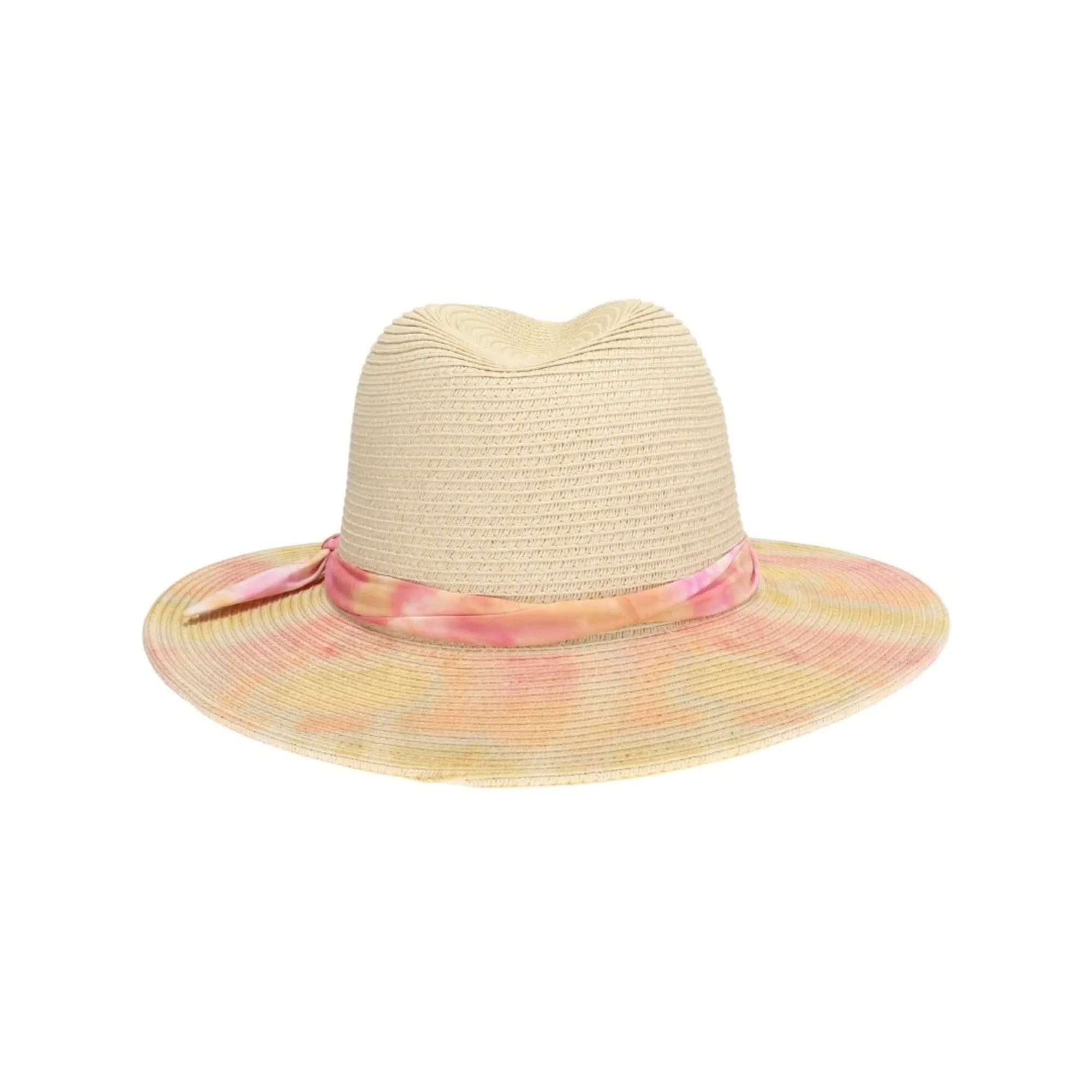 STH0029 Veda Tie Dye Brim Panama Hat