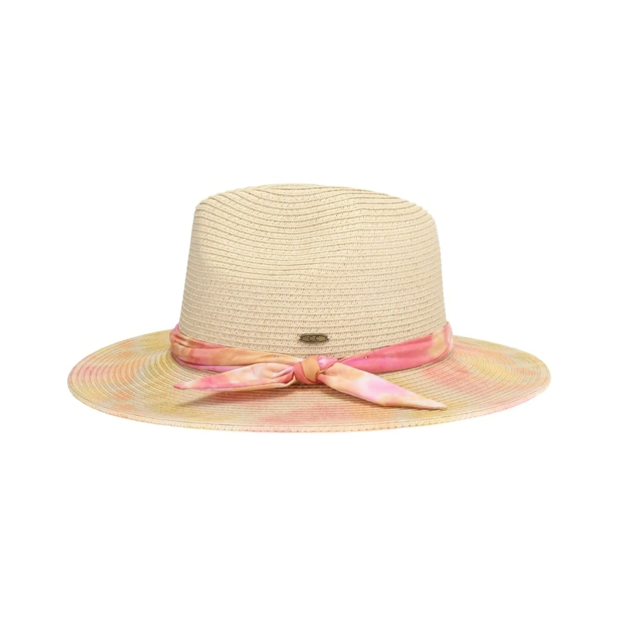 STH0029 Veda Tie Dye Brim Panama Hat