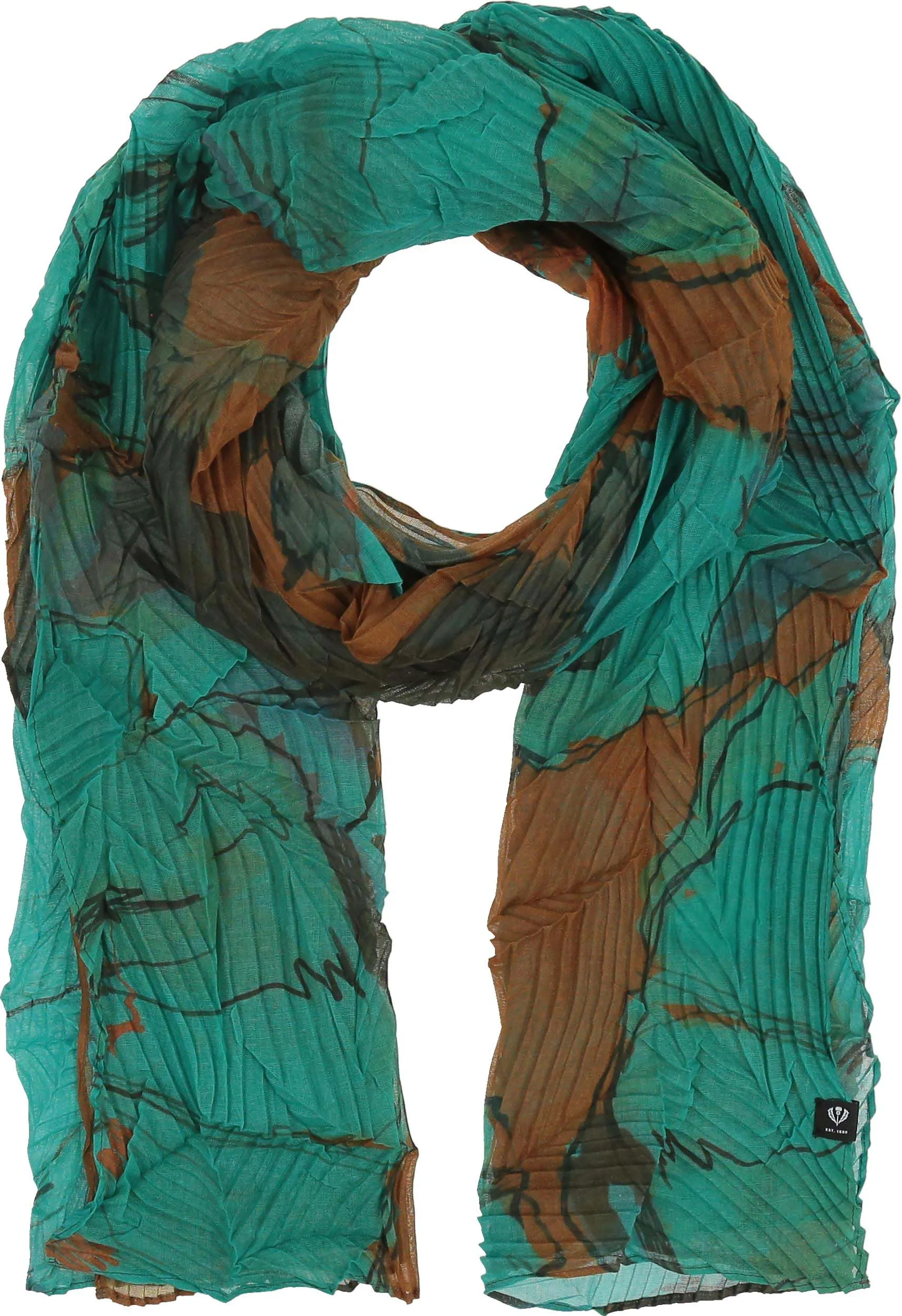 Sustainability Edition Botanical Floral Plissé Scarf