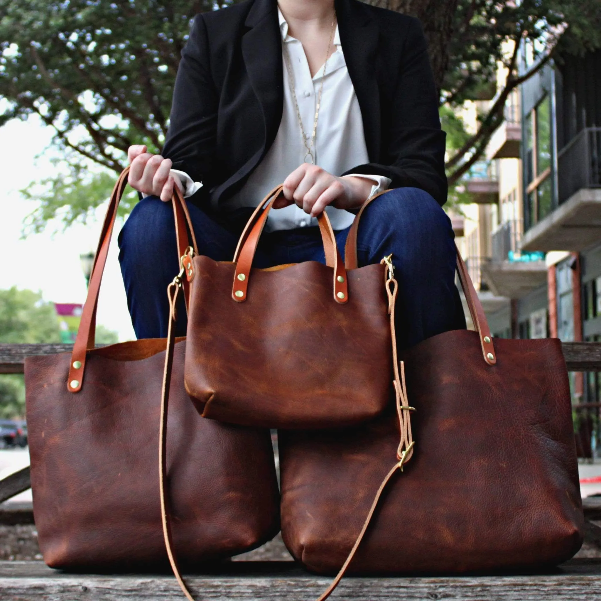 Tan Leather Tote